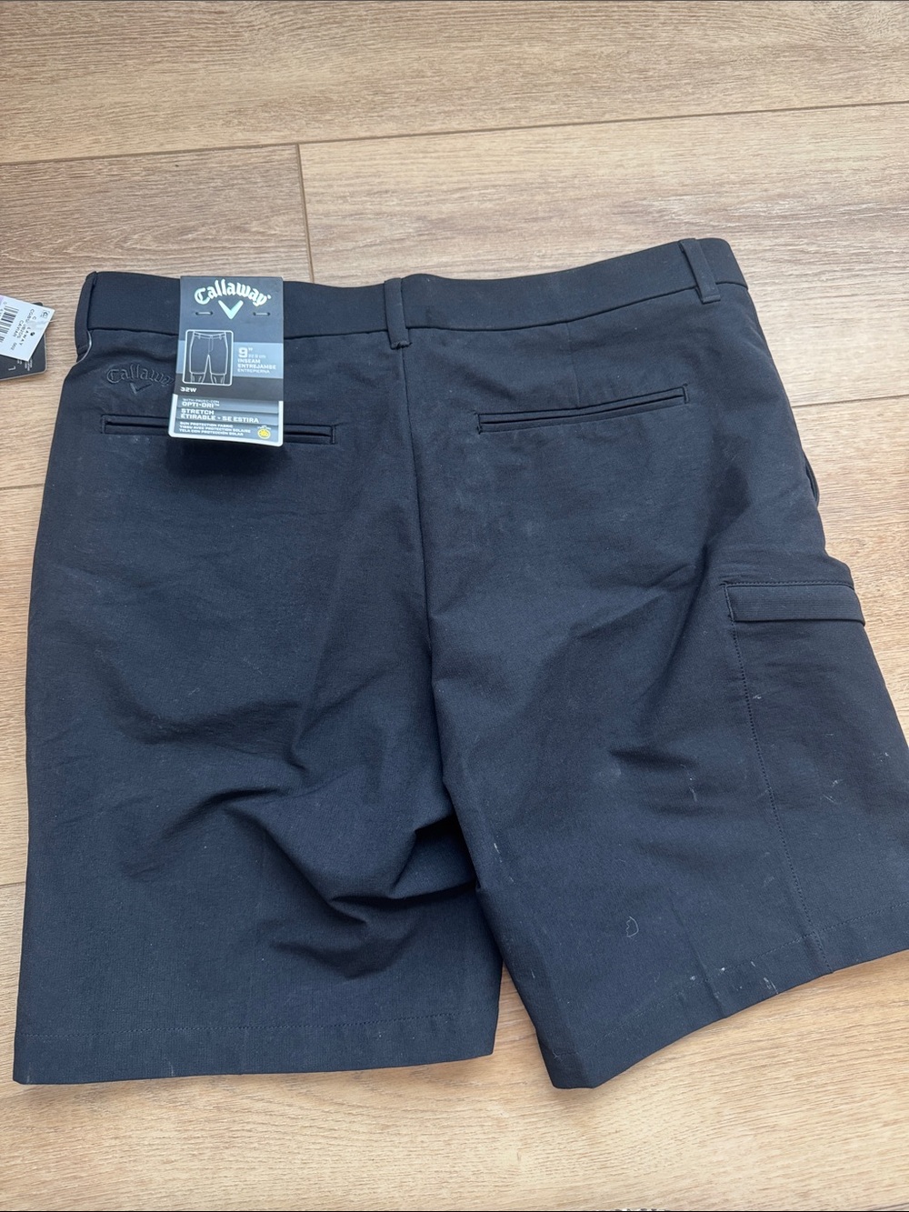 Callaway Men’s Black Cargo Golf Shorts